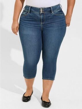 Torrid Skinny Jegging Crop Super Soft High Rise Jeans Stretchy Plus size 20